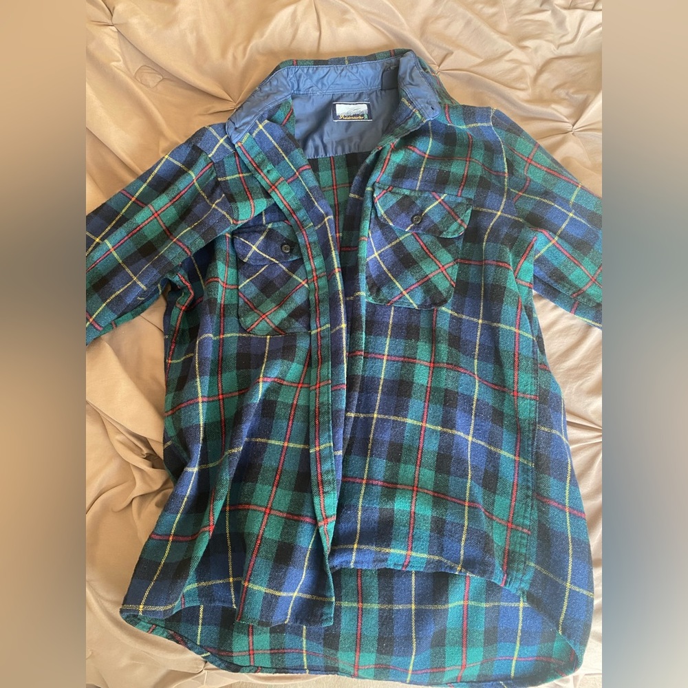 Multi colored flannel